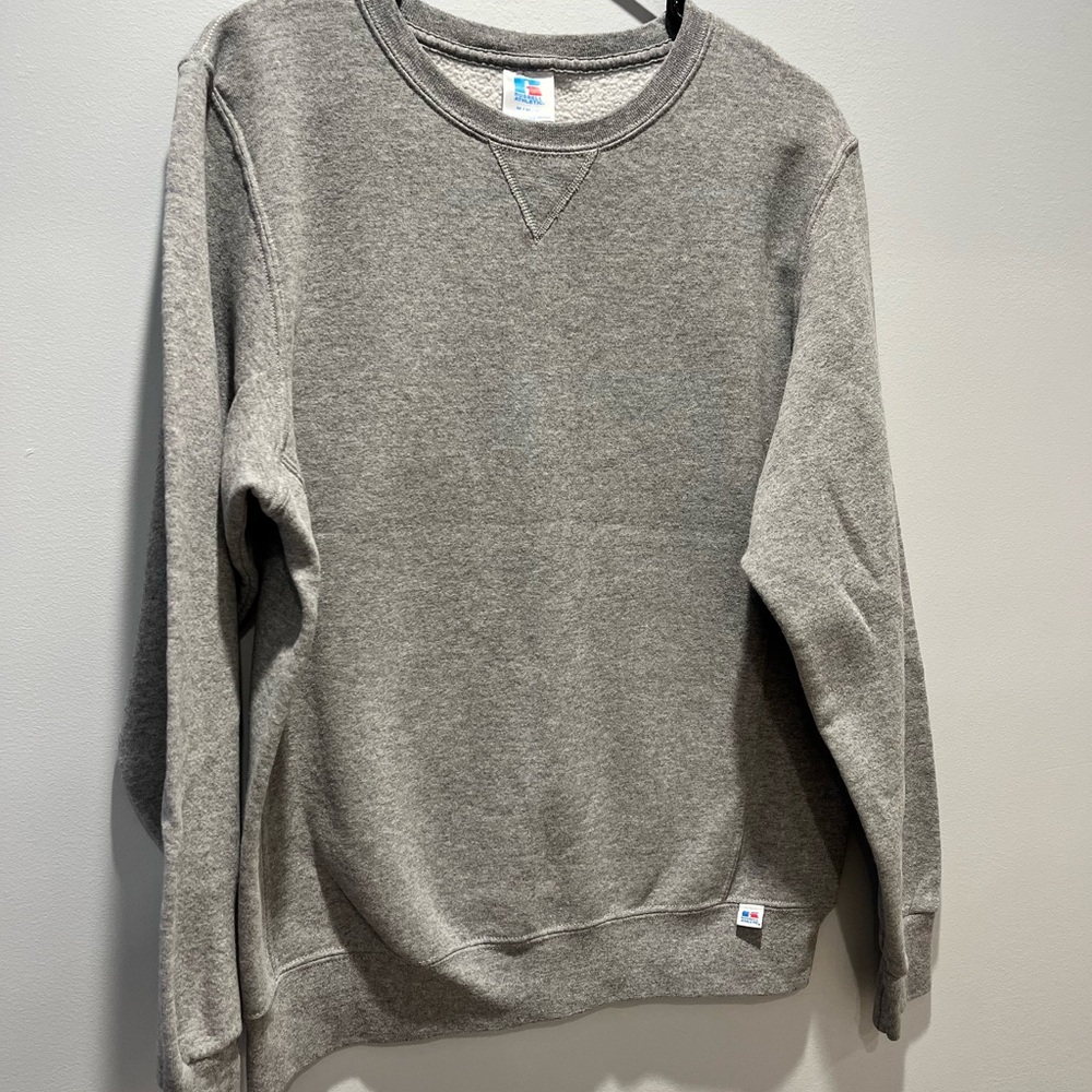 Vintage Russell Athletic Sweatshirt‎ Gray Pullover Crewneck Medium - Picture 4 of 7